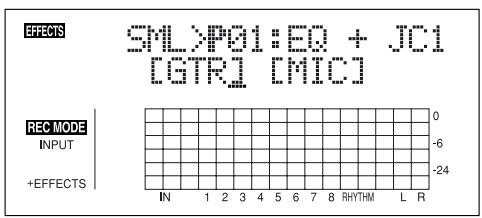 BOSS BR-864 - Sélectionnez un patch d'effet. - 2