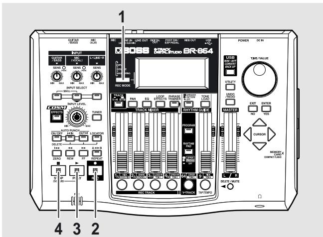 BOSS BR-864 - Procédure - 1