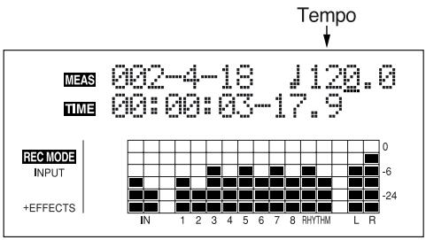 BOSS BR-864 - Modification du tempo des arrangements ou des patterns - 1