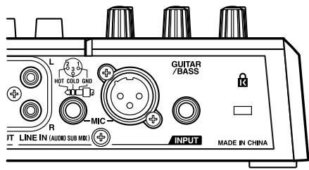 BOSS BR-864 - Sélectionnez le connecteur pour votre instrument - 1