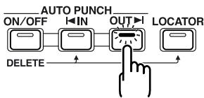 BOSS BR-864 - Spécifier la zone de punch in/out automatique - 2