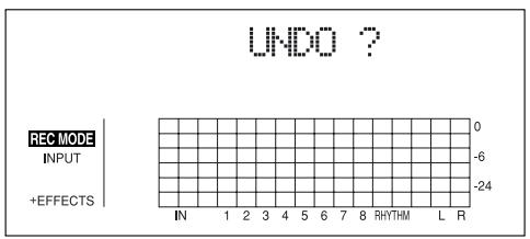 BOSS BR-864 - Annulation de la dernière opération (undo) - 1