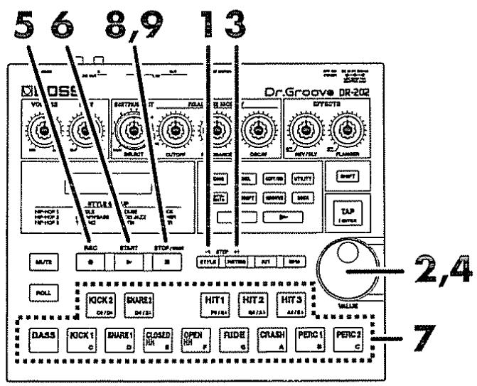 BOSS DR-202 - Enregistrons un pattern - 1