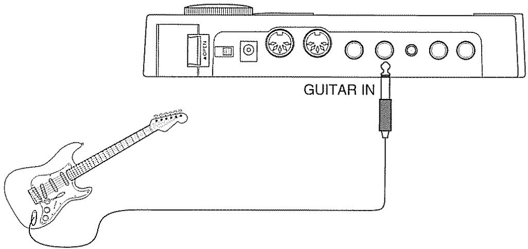 BOSS DR-5 - GTR IN (GUITAR IN): mode d'entrée par guitare - 3