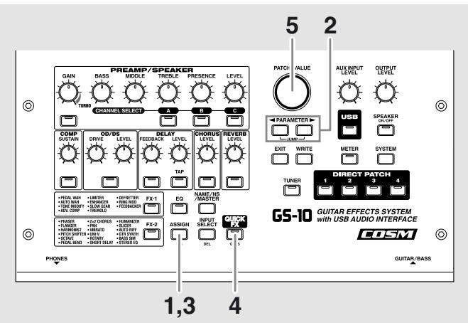 BOSS GS-10 - Paramétrage rapide - 1