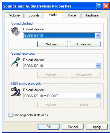 BOSS GS-10 - Windows 2000/Me - 1