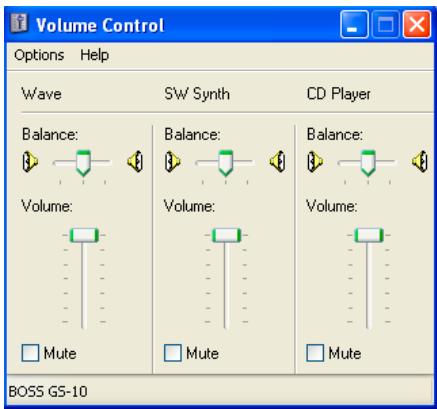 BOSS GS-10 - Paramétrage «Volume Control» - 1