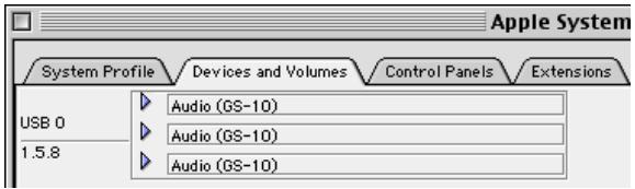 BOSS GS-10 - Utilisateurs Mac OS 9/8 - 2