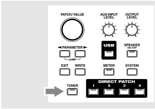 BOSS GS-10 - Activation de l'accordeur - 1