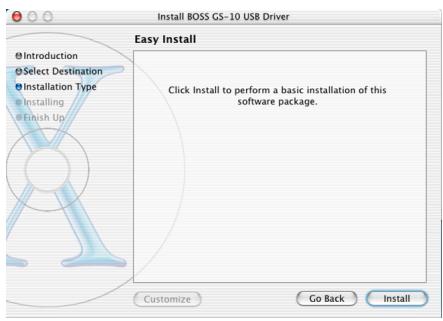 BOSS GS-10 - Utilisateurs Mac OS X - 3