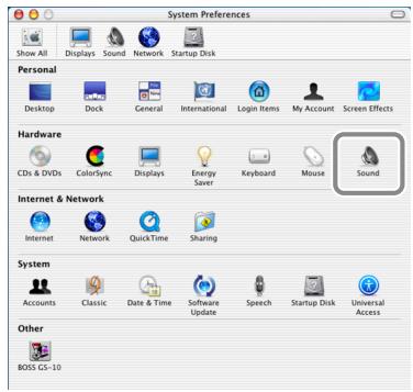 BOSS GS-10 - Utilisateurs Mac OS X - 1