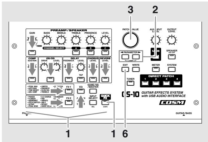 BOSS GS-10 - Paramétrage détaillé - 1