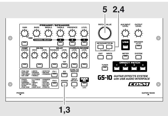 BOSS GS-10 - Paramétrage manuel - 1