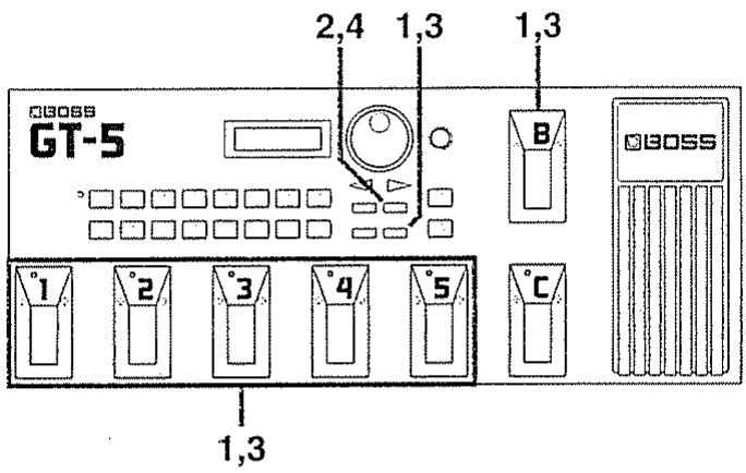 BOSS GT-5 - Copie d'un Patch - 1