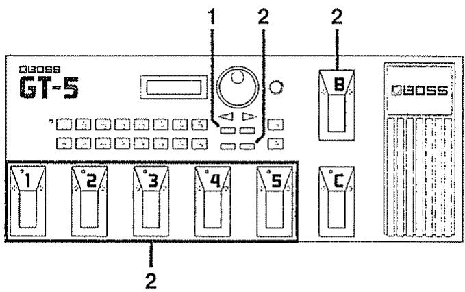 BOSS GT-5 - Annuler les changements - 1