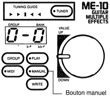 BOSS ME-10 - Utilisation du bouton de façon - 1