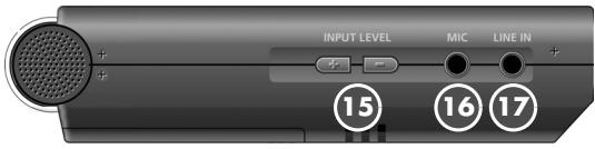 BOSS R-09HR - Bouton REC - 1