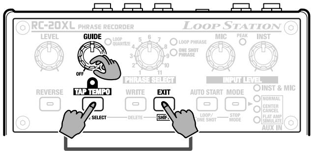 BOSS RC-20XL - À propos du signal guide - 1