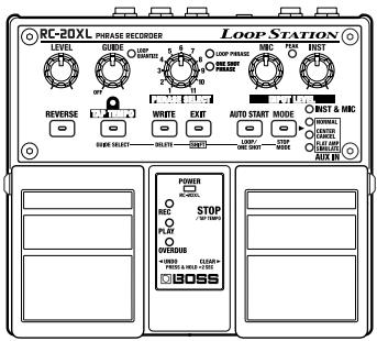 BOSS RC-20XL - Utilisations principales - 1