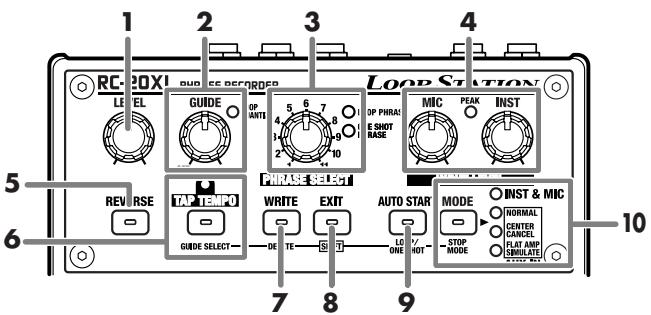 BOSS RC-20XL - Face avant - 1