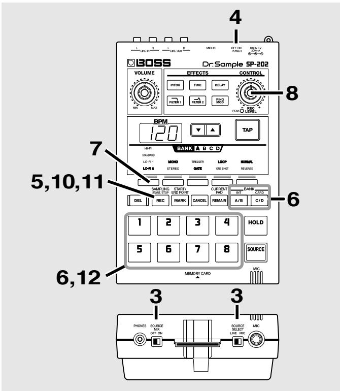 BOSS SP-202 - Enregistrement Hi-Fi / Enregistrement long (Qualité d'enregistrement) - 1