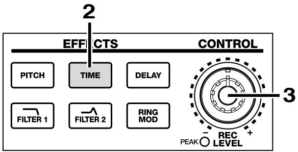 BOSS SP-202 - Changement de tempo sans altération de la hauteur (Time Stretch) - 1