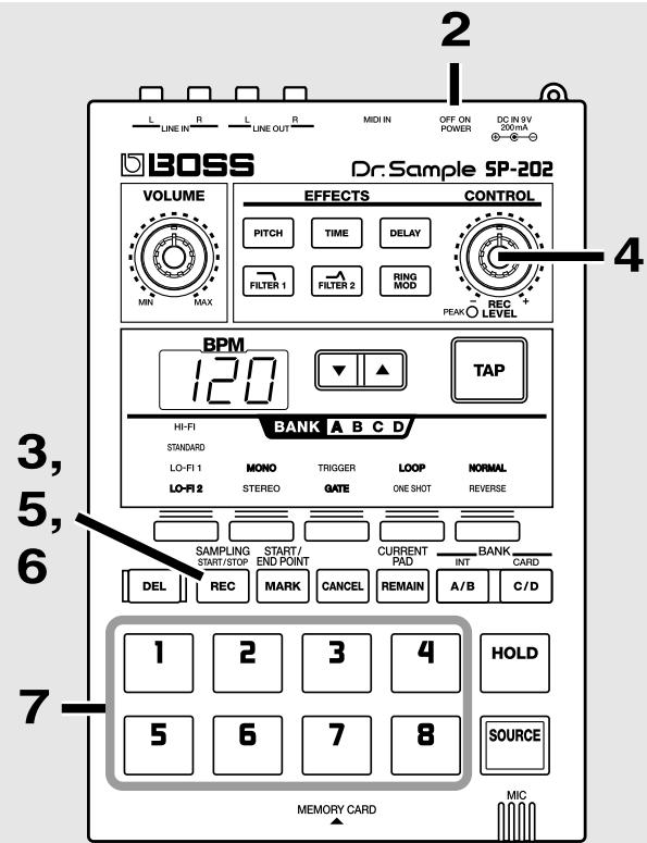 BOSS SP-202 - Enregistrement de vos professions - 1
