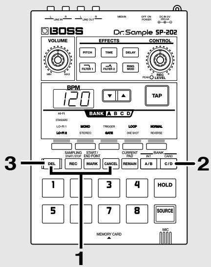 BOSS SP-202 - Formatage d'une carte mémoire - 1