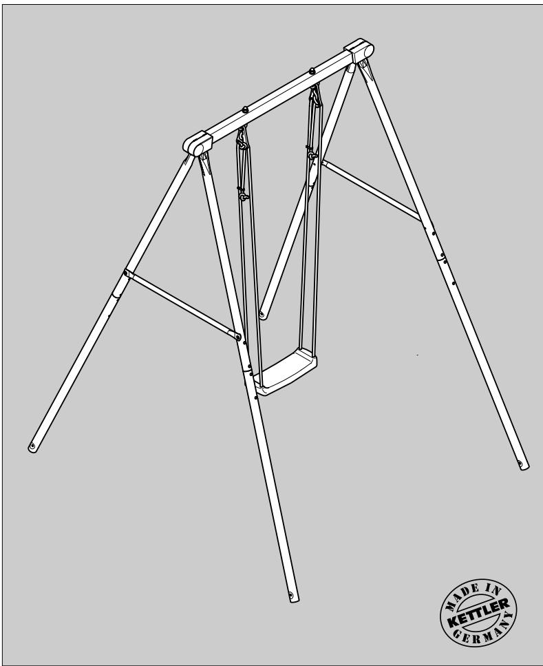 KETTLER SCHAUKEL 8371-750 - Montageanleitung und Handhabungshinweise Schaukel - 1