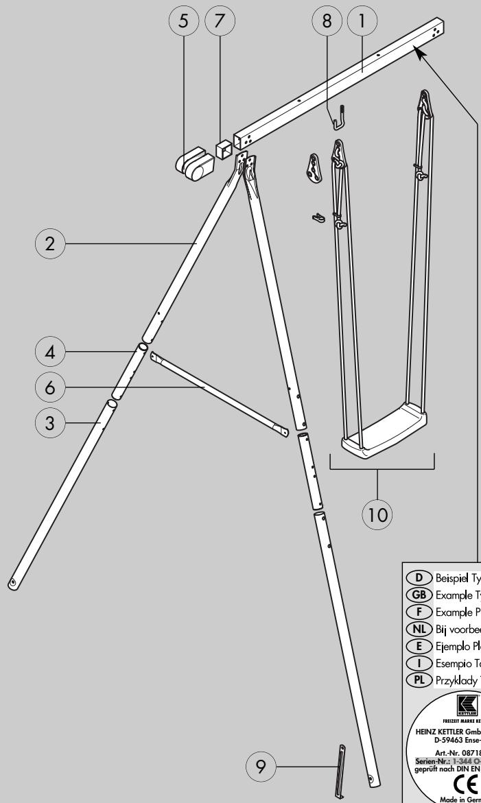 KETTLER SCHAUKEL 8371-750 - Piezas de recambio - 2