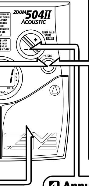 ZOOM 504II - Utilisez les commutateurs [▼]/[▲] pour sélectionner la destination du Patch à sauveg - 4