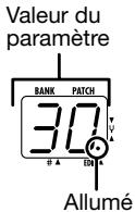 ZOOM 504II - Selection du paramètre d'effet. - 1