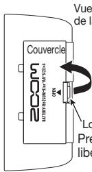 ZOOM B1X - Fonctionnement de la B1/B1X sur piles - 1