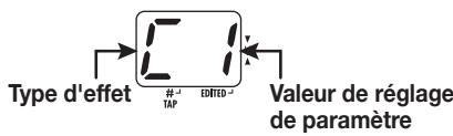 ZOOM B1X - Sélection du module/ paramètre d'effet - 2