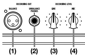 ZOOM FIRE-18M - Prise RECORDING OUT [UNBALANCE/PHONES] - 1
