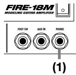 ZOOM FIRE-18M - Prise [PHONES] - 1