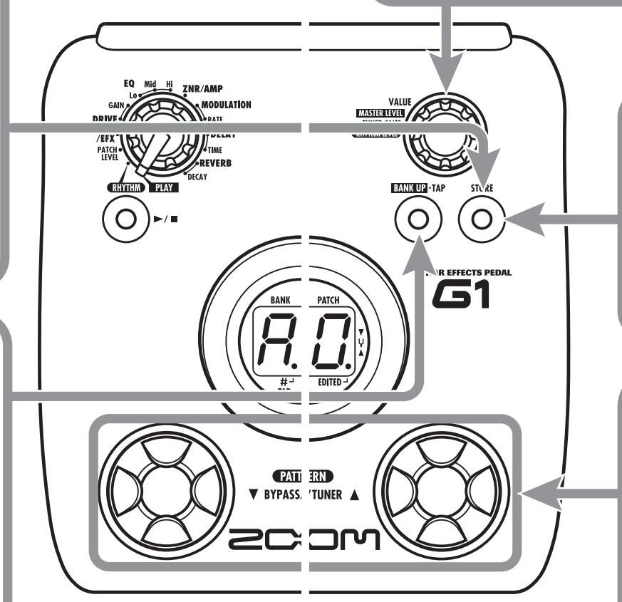 ZOOM G1 - Pour interrompre la mémorisation - 1