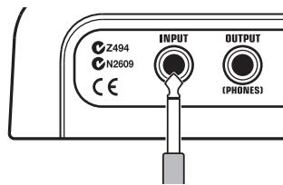 ZOOM G1XN - En cas d'alimentation par adaptateur secteur - 1