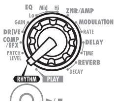 ZOOM G1XN - Sélectionnez le mode rythmique (Rhythm) - 2