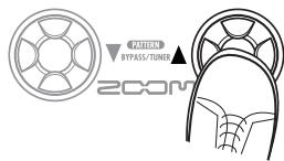 ZOOM G1XN - Sélectionnez un pattern rythmique - 2