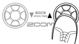 ZOOM G1XN - Sélectionnez la banque et le patch de destination - 2