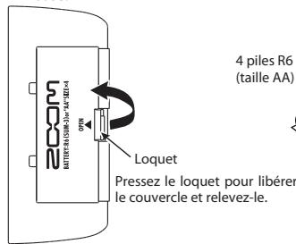 ZOOM G1XN - Fonctionnement de la G1N/G1XN sur piles - 1