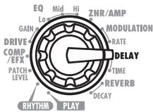 ZOOM G1XN - Reglez le/selecteur de module sur une position autre que "PLAY" ou "RHYTHM". - 1