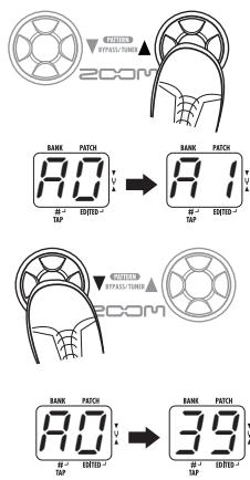 ZOOM G1XN - Sélectionnez un patch - 1