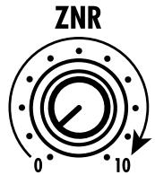 ZOOM GM-200 - Réglez le paramètre ZNR (Zoom Noise Reduction). - 2