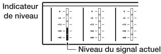 ZOOM HD16 - Bougez le fader de la piste 1 pour régler le niveau d'écoute du signal entrant. - 1