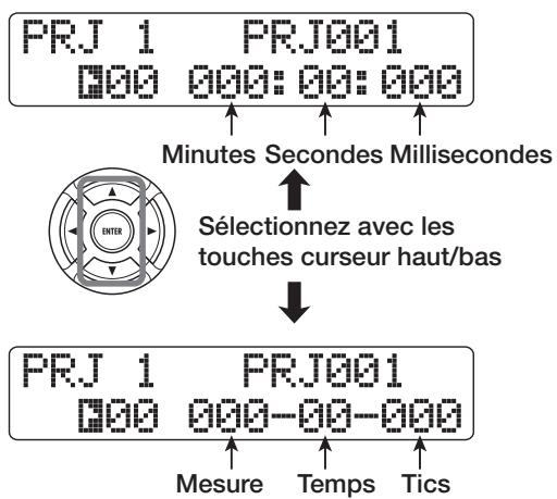ZOOM HD16 - Accès direct à un point dans le morceau (fonction de localisation) - 1