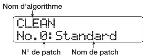 ZOOM HD16 - Sélection du patch de l'effet par insertion - 1