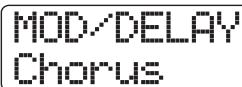 ZOOM HD16 - Utilisez les touches curseur gauche/droite pour sélectionner le module d'effets à opérer. - 1