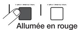 ZOOM HD16 - Pressez répétitivement la touche de statut 1 jusqu'à ce qu'elle s'allume en rouge. - 1